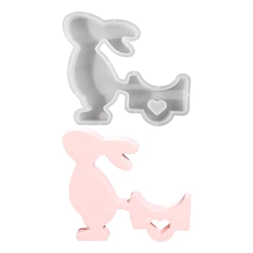 Hasenformen für Harzguss – handgefertigte Tier- -Form | - -Werkzeug für Hochzeiten, Heimdekoration, Heimdekoration von Generic