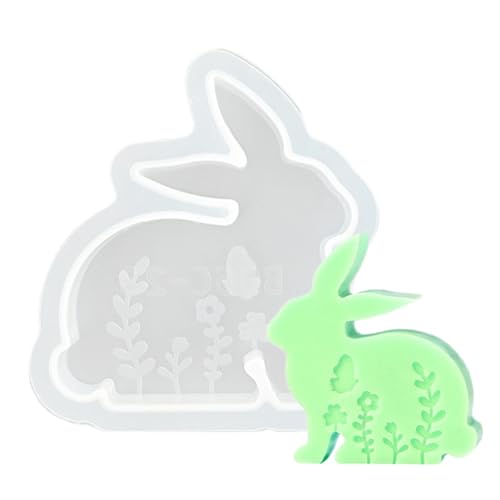 Hasengießform aus Silikon, Osterhasenform, Frühling Osterhasenform, handgemachte Frühlings-Kerzengießform | Handgemachte Dekoration Hase für Hasengießform aus Silikon, Osterhasenform, Frühling Osterhasenform, handgemachte Frühlings-Kerzengießform | Handgemachte Dekoration Hase für von Generic