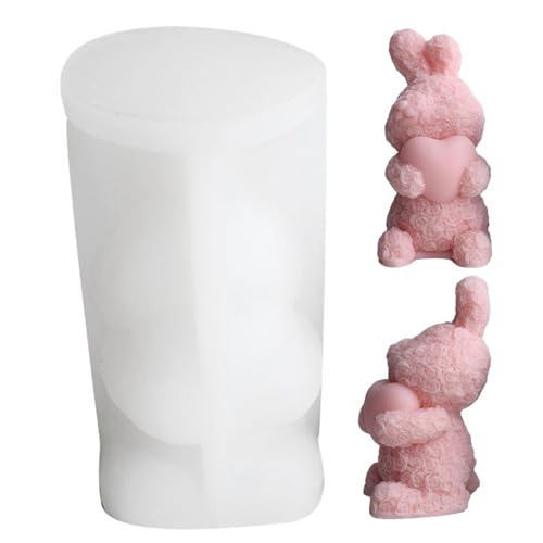 Hasenkerzenform, Seifenformen, niedliche Hasenform, Aromatherapie-Kerzenformen, Silikonformen, dekorative Ornament-Form für Valentinstag Hasenkerzenform, Seifenformen, niedliche Hasenform, Aromatherapie-Kerzenformen, Silikonformen, dekorative Ornament-Form für Valentinstag von Generic