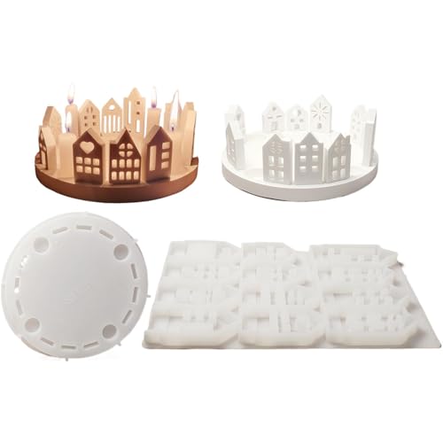 Haus-Kerzenständer Silikonform, Teelichtständer, Kerzengießform, Haushaus-Kerzengießform, weiche Textur, Handwerkswerkzeug für Hochzeiten, Haus-Kerzenständer Silikonform, Teelichtständer, Kerzengießform, Haushaus-Kerzengießform, weiche Textur, Handwerkswerkzeug für Hochzeiten, von Generic