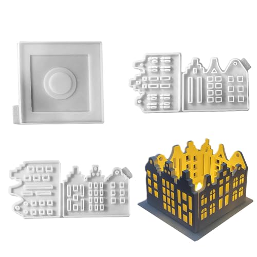 Haus-Silikonformen – Silikon-Hausform, Mehrzweck-Silikonformen, vielseitige Silikon-Gießformen, Epoxid-Gussformen für Kerzen, Basteln von Generic
