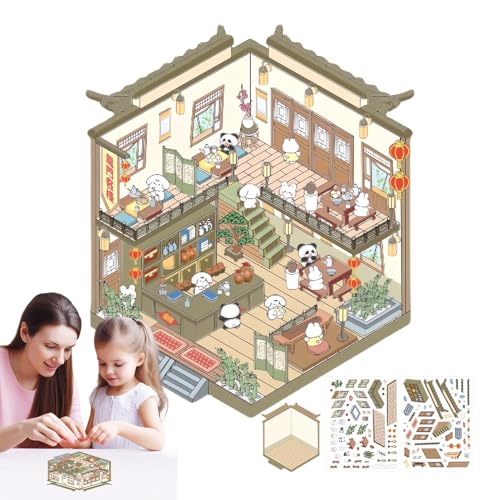 Hausaufkleber, Stickerszene, Cartoon-Aufkleber für Zimmer, handgemachte Aufkleber für Zuhause, wasserdicht, pädagogisches Spielzeug für Familie, Freunde, Ho Hausaufkleber, Stickerszene, Cartoon-Aufkleber für Zimmer, handgemachte Aufkleber für Zuhause, wasserdicht, pädagogisches Spielzeug für Familie, Freunde, Ho von Generic