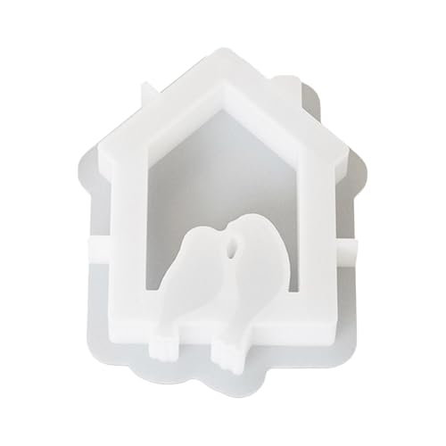 Hausform, Silikonform für Zuhause | Silikonform für Vogelhaus-Wanddekorationen - Epoxidharz Gießformen für Gipsverzierungen, Ton, Deko von Generic