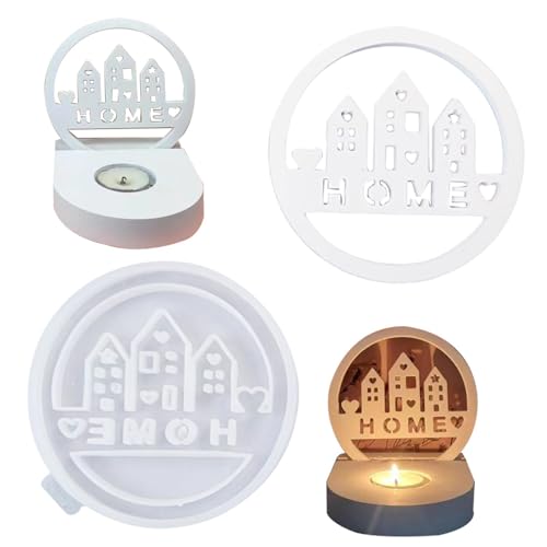 Hausform,Harz Gehäuse Form - Hausring Epoxidharz Form - Antihaft-Hausform für Ornament er Gips Dekor Harz Handwerk von Generic