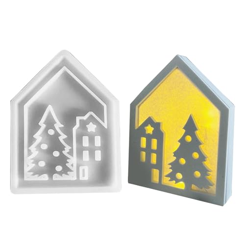 Haussilikonformen für Epoxidharz, Silikonhausform | Tropfkleber Epoxidharzform | Tischdekoration, Bastelformen für die Herstellung von Ornamenten von ma Haussilikonformen für Epoxidharz, Silikonhausform | Tropfkleber Epoxidharzform | Tischdekoration, Bastelformen für die Herstellung von Ornamenten von ma von Generic