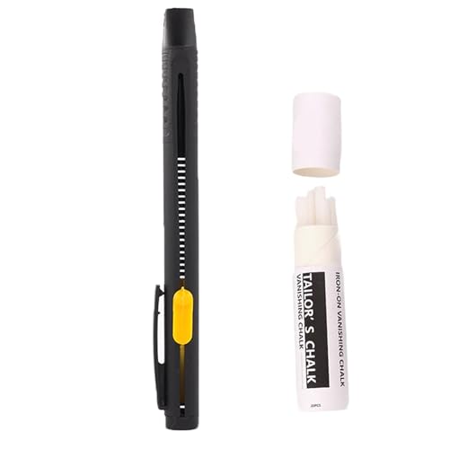 Heat Erasable Fabric Marker for Sewing, Embroidery, Quilting, Washable Erasable Replaceable Refill Marker Pen, Fabric Chalk Pencil for Cotton, Knitted Fabrics, Diy Sewing Tools Heat Erasable Fabric Marker for Sewing, Embroidery, Quilting, Washable Erasable Replaceable Refill Marker Pen, Fabric Chalk Pencil for Cotton, Knitted Fabrics, Diy Sewing Tools von Generic