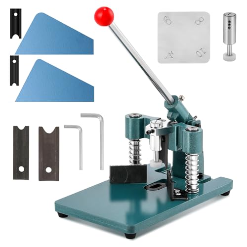 Heavy Duty Corner Rounder, manueller Papierschneider mit R6mm R10mm 1,2 ”/ 30 mm Blätter mit Papierhaltevorrichtung mit austauschbarem Klingenset für Plastikpapierkarton von Generic
