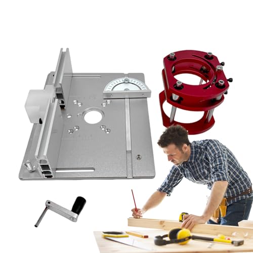 Hebewerkzeug für den Routertisch, Router-Hebe-Set aus Aluminium-Legierung, praktische Holzbearbeitungswerkzeuge von Generic