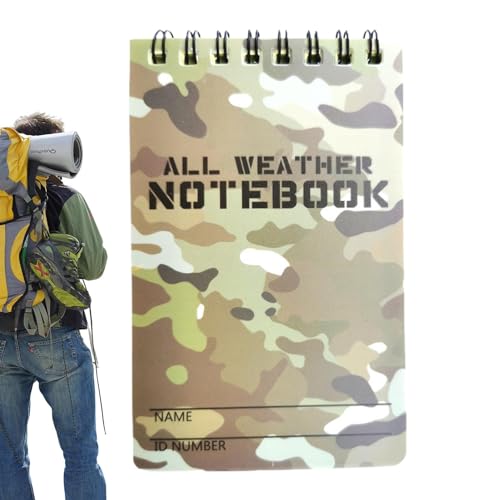 Heft a, Heft wetterfest - Notizbuch mit PVC-Einband | Notizblock für regenfestes Notizbuch mit PVC-Abdeckung Camouflage | Notizblock aus PVC Heft a, Heft wetterfest - Notizbuch mit PVC-Einband | Notizblock für regenfestes Notizbuch mit PVC-Abdeckung Camouflage | Notizblock aus PVC von Generic