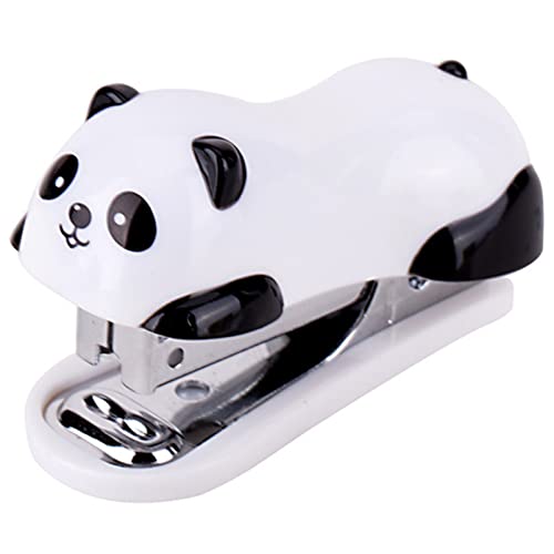 Hefter, 1 Stück, Panda-Cartoon-Mini-Hefter, Schulbedarf, Büromaterial, Büroklammer, Bindung, Binder, Hefter, robust von Generic