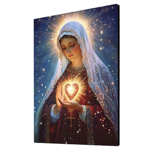 Heilige Mutter Malen Nach Zahlen Erwachsene Frau Malen Nach Zahlen 60x80 cm DIY Basteln Erwachsene Klarheit Farbe Leinwan Bilder mit Acrylfarben Set 3 Typen Pinsel für Wanddeko Wohnzimmer 2YH-3176 Heilige Mutter Malen Nach Zahlen Erwachsene Frau Malen Nach Zahlen 60x80 cm DIY Basteln Erwachsene Klarheit Farbe Leinwan Bilder mit Acrylfarben Set 3 Typen Pinsel für Wanddeko Wohnzimmer 2YH-3176 von Generic