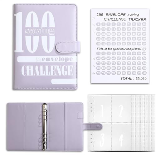 Herausforderungsordner 100 Sparen – 100 Challenge-Ordner-Briefumschläge mit Stiftschlitz | Lustiger organisierter Budgetordner mit Sparen für Frauen und Männer Herausforderungsordner 100 Sparen – 100 Challenge-Ordner-Briefumschläge mit Stiftschlitz | Lustiger organisierter Budgetordner mit Sparen für Frauen und Männer von Generic