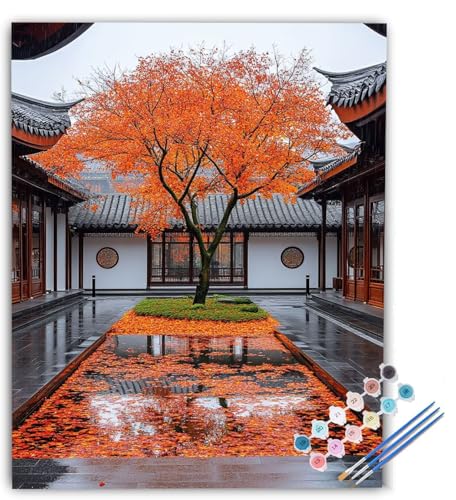 Herbst Malen Nach Zahlen Erwachsene Landschaft Malen Nach Zahlen, DIY Ölgemälde Leinwand Malset mit Pinsel und Acrylfarben Kreativ Set für Erwachsene zur Home Deko Geschenk 50x70cm Ohne Rahmen dD-4786 Herbst Malen Nach Zahlen Erwachsene Landschaft Malen Nach Zahlen, DIY Ölgemälde Leinwand Malset mit Pinsel und Acrylfarben Kreativ Set für Erwachsene zur Home Deko Geschenk 50x70cm Ohne Rahmen dD-4786 von Generic