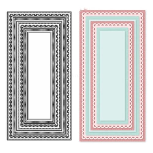 Hintergrundplatten-Stanzformen für Kartenherstellung, Spitze, quadratische Metall-Stanzformen für Papier, Scrapbooking, DIY-Schablonen für Album, Party, Hochzeit, Festivals, Dekoration Hintergrundplatten-Stanzformen für Kartenherstellung, Spitze, quadratische Metall-Stanzformen für Papier, Scrapbooking, DIY-Schablonen für Album, Party, Hochzeit, Festivals, Dekoration von Generic
