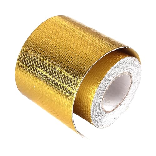 Hitzebeständiges Aluminium-Klebeband – hitzebeständiges Klebeband – Klebeband für Auto-Auspuffrohre | Abdichtungsklebeband für Luftleitungen und Kühlschränke von Generic