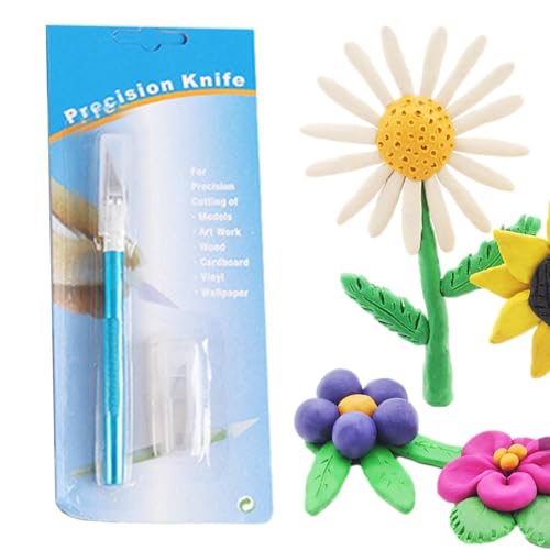 Hobby Cutter, Hobby Cutter Set - Multifunktionale präzise tragbare Schaber mit 5 Nachfüllung,Lehm Conising Tool, Hand Carving Tools zum Handwerken, Modellieren, Schnitzen von Generic