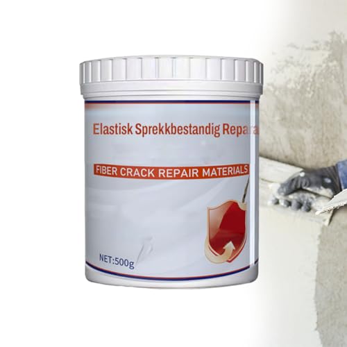 Hochfeste Anti-Riss-Faserpaste für Wände, 500 g Spachtelmasse mit Schaber zum Füllen von Löchern in Wohnwänden (1PCS) von Generic