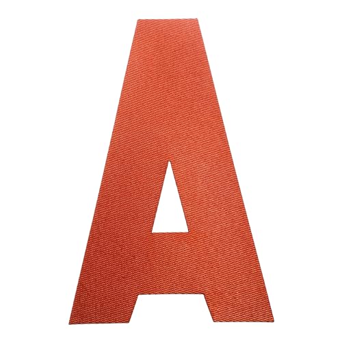 Generic Hockey Jersey Alternate Assistant Captain Patch, Buchstabe A, zum Aufbügeln, 10,2 cm, Orange von Generic