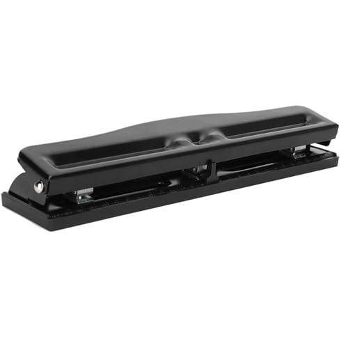 Hole Puncher, Einzelloch Puncher Home Office DIY Handbuch Loch Accessoire Schwarz 3 Loch Punch für Tags Papierkarten Hole Puncher, Einzelloch Puncher Home Office DIY Handbuch Loch Accessoire Schwarz 3 Loch Punch für Tags Papierkarten von Generic