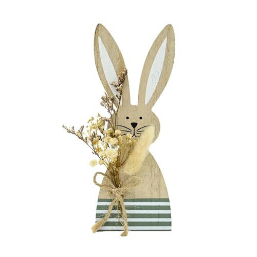 Holz-Hasendekoration – Osterhase, rustikale Frühlingsdekoration mit Blumenstrauß | Tischdekoration aus Holz, rustikales Holzhandwerk Holz-Hasendekoration – Osterhase, rustikale Frühlingsdekoration mit Blumenstrauß | Tischdekoration aus Holz, rustikales Holzhandwerk von Generic