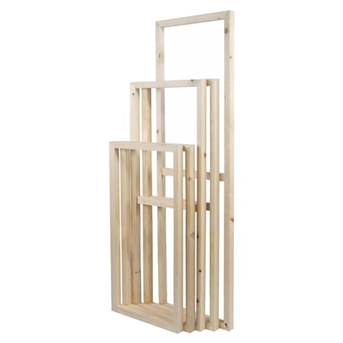 Holz Leinwand Rahmen für Malerei 75 x 70 cm Dehnungsstangen für Ölgemälde Kreuzstich Kunst Zubehör Staffelei Unterstützung langlebig und leicht Rahmen von Generic