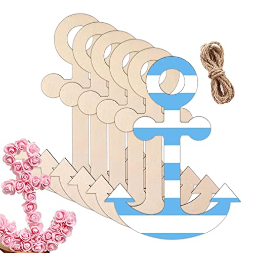 Holzanker Ausschnitt | Unlackierter Holzanker Cutout, 6 Stück Holzformen zum Basteln – Anker Basteln Holz Ozean Dekoration zum Bemalen für Kunst Handwerk Home Party Holzanker Ausschnitt | Unlackierter Holzanker Cutout, 6 Stück Holzformen zum Basteln – Anker Basteln Holz Ozean Dekoration zum Bemalen für Kunst Handwerk Home Party von Generic