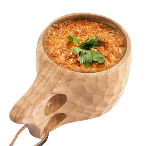 Holzbecher, 200 ml, tragbare Tasse aus Holz | Wanderbecher mit Lederband, skandinavisches Design, Kaffeetasse für draußen, Wandergläser, Campingbecher für Tee, Milch, 6 Stück Holzbecher, 200 ml, tragbare Tasse aus Holz | Wanderbecher mit Lederband, skandinavisches Design, Kaffeetasse für draußen, Wandergläser, Campingbecher für Tee, Milch, 6 Stück von Generic