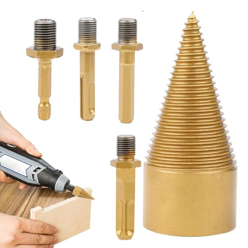 Holzbohrer, Holzschneider, Bohrer für Holzspalter | Elektrischer Holzspalter mit hoher Festigkeit, Sechskantbohrer, multifunktionaler elektrischer Holzspalter Holzbohrer, Holzschneider, Bohrer für Holzspalter | Elektrischer Holzspalter mit hoher Festigkeit, Sechskantbohrer, multifunktionaler elektrischer Holzspalter von Generic