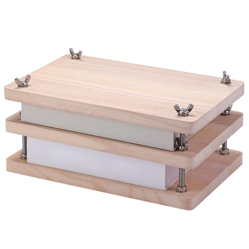 Holzbuchpresse, Holzbuch-Bindungssets, Buchbinder-Kits aus Holz, für Studenten, Lehrer oder Handwerksliebhaber Holzbuchpresse, Holzbuch-Bindungssets, Buchbinder-Kits aus Holz, für Studenten, Lehrer oder Handwerksliebhaber von Generic
