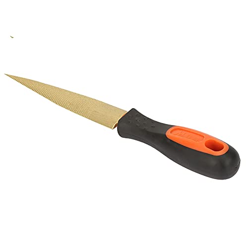Holzdatei, Mini -Akten Hartholz Handschneider Holzschnitzwerkzeug Feine Zähne Gold Doppelseite Datei Holz Raspel Holzfeile für Holz, Leder, Weiche Metalle, Weicher Kunststoff (15,2 cm/6in) von Generic