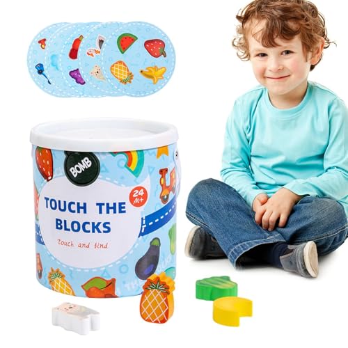 Holzförmige Sortierbox, kombiniertes Spielzeug mit Blöcken,Lernspielzeug zum Kombinieren von Blöcken | Sortierspielzeug in Form von Puzzleblöcken für die Familienbildung für Gi von Generic
