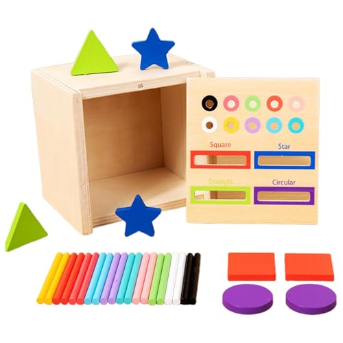 Holzform-Sortierer für Kinder, Sortierspielzeug für Holzformen, pädagogisches Spielzeug, Sortierbox mit bunten Formen, lustiges Spielzeug Holzform-Sortierer für Kinder, Sortierspielzeug für Holzformen, pädagogisches Spielzeug, Sortierbox mit bunten Formen, lustiges Spielzeug von Generic