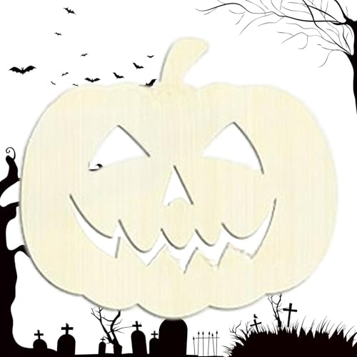 Holzkürbisschmuck zum Malen - Bastelzubehör für Halloween | Dekoration zum Selbermachen für Zuhause, Wohnzimmer und Veranstaltungen, Heimwerker für Zuhause, Wohnzimmer und Herbstpartys Holzkürbisschmuck zum Malen - Bastelzubehör für Halloween | Dekoration zum Selbermachen für Zuhause, Wohnzimmer und Veranstaltungen, Heimwerker für Zuhause, Wohnzimmer und Herbstpartys von Generic