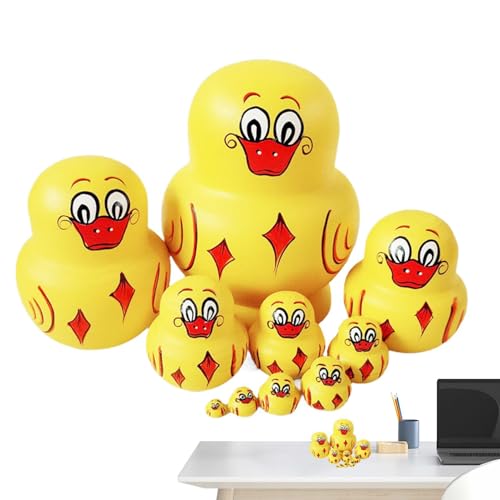 Holzpuppen – schöne stapelbare Puppen in Tierform, handgefertigt, - und Raumdekoration, Lernspielzeug für Kinder mit Zeichnungen Holzpuppen – schöne stapelbare Puppen in Tierform, handgefertigt, - und Raumdekoration, Lernspielzeug für Kinder mit Zeichnungen von Generic