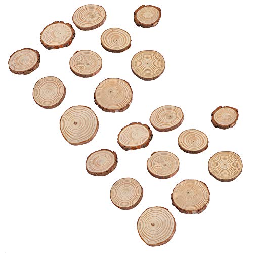 Holzringe, Runde Holzscheiben Holzscheiben -Ornamente mit 20 Prozent Runden für die Heimdekoration Holzringe, Runde Holzscheiben Holzscheiben -Ornamente mit 20 Prozent Runden für die Heimdekoration von Generic