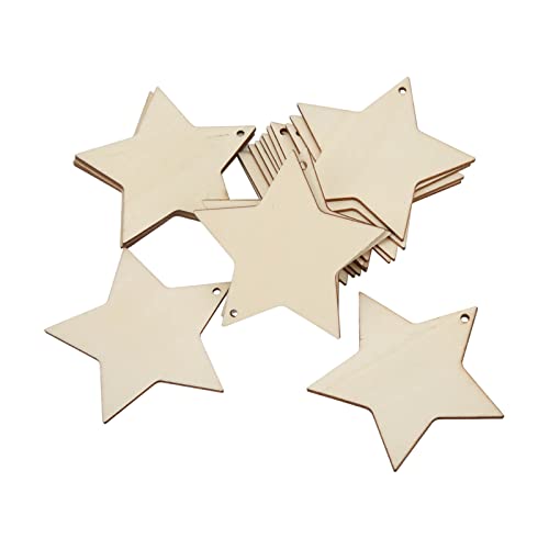 Holzsterne für Handwerk, 20pcs Holzstern Ornamente Glatt Touch Wood Stars für Handwerkssterne für Handwerks Nicht Giftig Haltbarer Antiallergischer Sternholzschip Holzsterne für Handwerk, 20pcs Holzstern Ornamente Glatt Touch Wood Stars für Handwerkssterne für Handwerks Nicht Giftig Haltbarer Antiallergischer Sternholzschip von Generic
