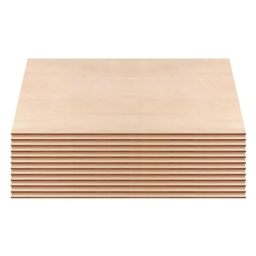 Holzstücke zum Basteln – Holz zum Basteln, quadratische Holzbretter, unlackierte quadratische Holzbretter mit 12 Stück | unlackiertes quadratisches Sperrholz zum Schneiden, Modellieren AR Holzstücke zum Basteln – Holz zum Basteln, quadratische Holzbretter, unlackierte quadratische Holzbretter mit 12 Stück | unlackiertes quadratisches Sperrholz zum Schneiden, Modellieren AR von Generic