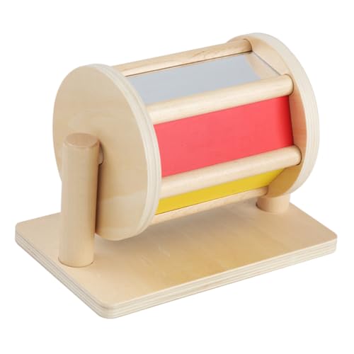 Holzwalze für Kinder, rotierende Trommel mit Regenbogen, sensorisches Entwicklungsspielzeug, Spielzeug für Kinder von 1 Jahr, 6 bis 12 Monate, Nicontesore Holzspielzeug Holzwalze für Kinder, rotierende Trommel mit Regenbogen, sensorisches Entwicklungsspielzeug, Spielzeug für Kinder von 1 Jahr, 6 bis 12 Monate, Nicontesore Holzspielzeug von Generic