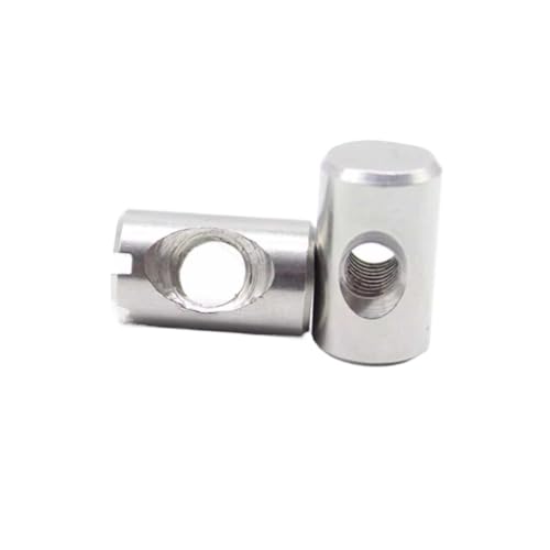 Horizontale Hohlmutter/Hammerkopf Eingebettete Mutter Möbelbeschläge Babybettzubehör(5pcs M6X10X13) von Generic