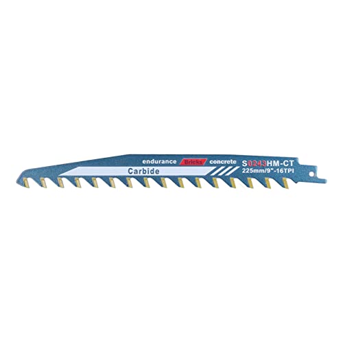Hubkrockensägen Blatt Wolfram -Carbid -Legierungsschaufel für Holzzement Schneiden uerhafter Bimetalkonstruktionsabbruchstrom 1,5 mm dick (S0243HM) von Generic