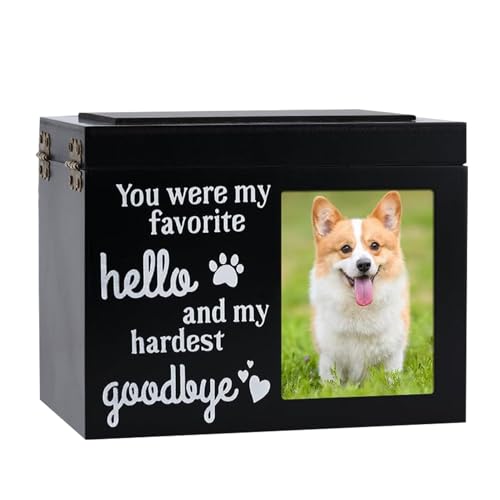 Hundeasche Box – Holz-Bilderrahmen, Gedenkurne | Große Einäscherungsurne für Haustiere, Aufbewahrung für Hunde, Katzen, Andenken, Heimbürogeschenk, Anzeige d Hundeasche Box – Holz-Bilderrahmen, Gedenkurne | Große Einäscherungsurne für Haustiere, Aufbewahrung für Hunde, Katzen, Andenken, Heimbürogeschenk, Anzeige d von Generic