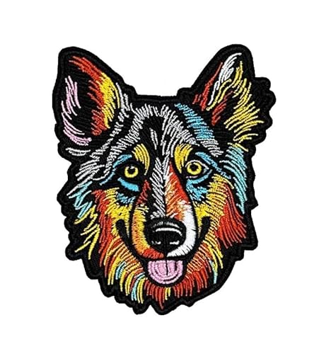Hundeaufnäher, Hundeflicken - Niedlicher Hundeaufnäher, niedliche Hundeflicken für Kleidung, Jacken, Kleid, Jeans, Hut, Rucksäcke, Kleidung – Welpen zum Aufbügeln, 8,9 cm von Generic