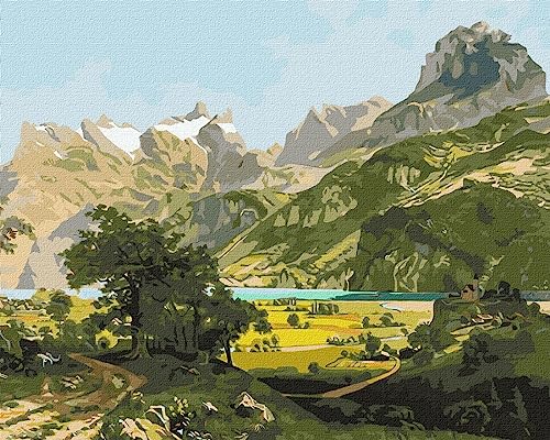 IDEYKA Malen nach Zahlen Magische Landschaft ArtAlekhina nach Albert Bierstad 40x50 Landschaft mit Holzrahmen IDEYKA Malen nach Zahlen Magische Landschaft ArtAlekhina nach Albert Bierstad 40x50 Landschaft mit Holzrahmen von Generic