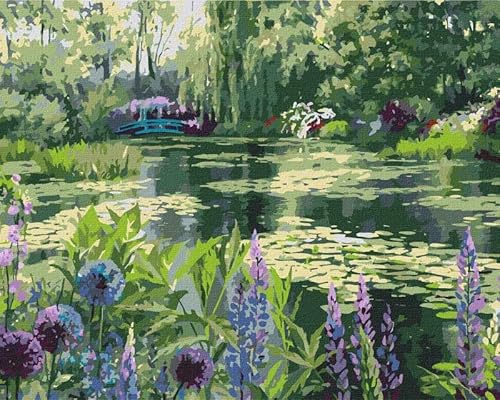 IDEYKA Monets Garten in Giverny - Malen nach Zahlen für Erwachsene, einfaches Acryl-Malen nach Zahlen für Erwachsene, malen nach zahlen erwachsene mit rahmen,DIY-als Geschenk, 40х50cm IDEYKA Monets Garten in Giverny - Malen nach Zahlen für Erwachsene, einfaches Acryl-Malen nach Zahlen für Erwachsene, malen nach zahlen erwachsene mit rahmen,DIY-als Geschenk, 40х50cm von Generic