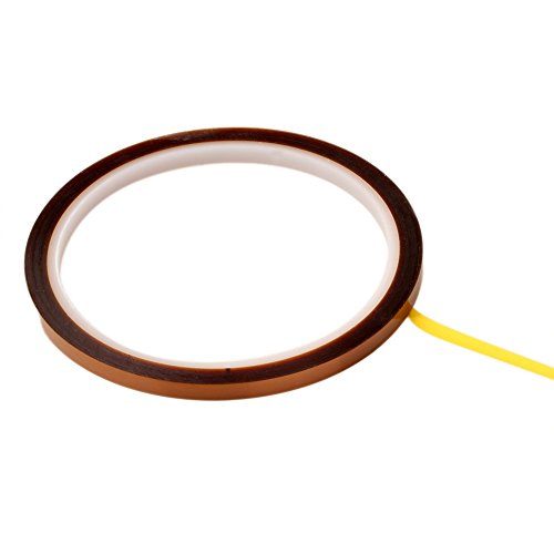 Isolierband hitzebeständiges Klebeband Polyimidband hohe hitzebeständige Klebeband Zeigerband Breite 5 mm lang 30 m Entzückende Qualität und praktisch von Generic