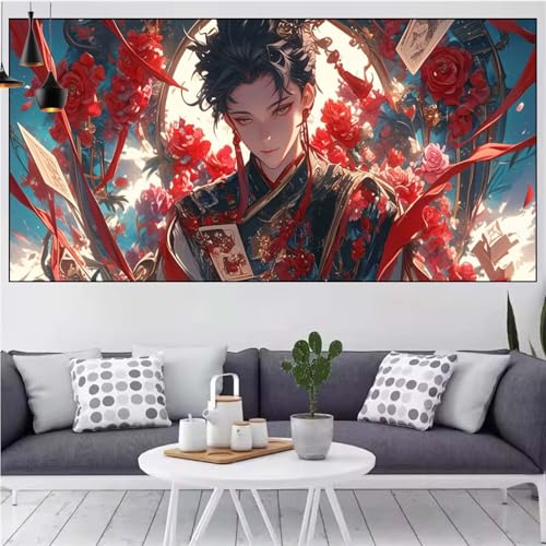 Japan Diamond Painting xxl 60x120cm Diamond Painting Erwachsene Karikatur Diamant Malerei Set,Mosaikherstellung Malen Nach Zahlen Cross Stickerei Kunst Leinwand Malerei Kits,Décor Gifts Frauen CN-970 von Generic