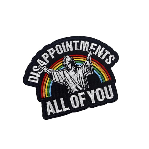 Jesus Aufnäher zum Aufnähen, Jesus zum Aufbügeln – Stickerei Jesus Patches zum Aufnähen auf Rucksack-Applikationen, religiöser Patch für Kleidung, Jacken, Rucksäcke von Generic