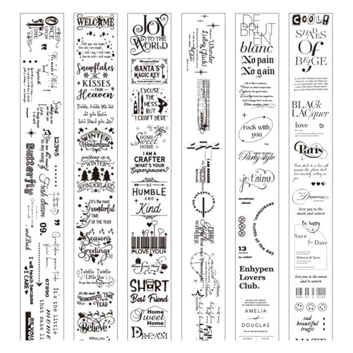 Journal-Klebeband – Schwarzes Bastel-Klebeband für Erwachsene, wasserdicht, Notizbuch, kreatives Tagebuch, selbstklebend für Alben Journal-Klebeband – Schwarzes Bastel-Klebeband für Erwachsene, wasserdicht, Notizbuch, kreatives Tagebuch, selbstklebend für Alben von Generic