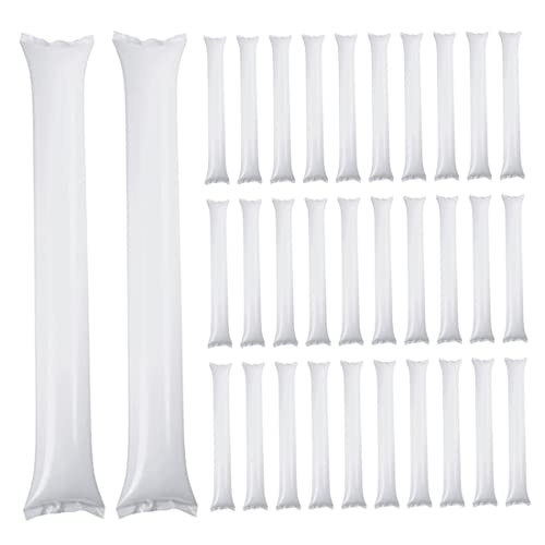Jubelnden Stick aufblasbarer Thunder Stick Plastik Lärmhersteller Spirit Noise Maker für Sportveranstaltung Geburtstagsfeier 40 PCS 60 * 10 Weiß Jubelnden Stick aufblasbarer Thunder Stick Plastik Lärmhersteller Spirit Noise Maker für Sportveranstaltung Geburtstagsfeier 40 PCS 60 * 10 Weiß von Generic