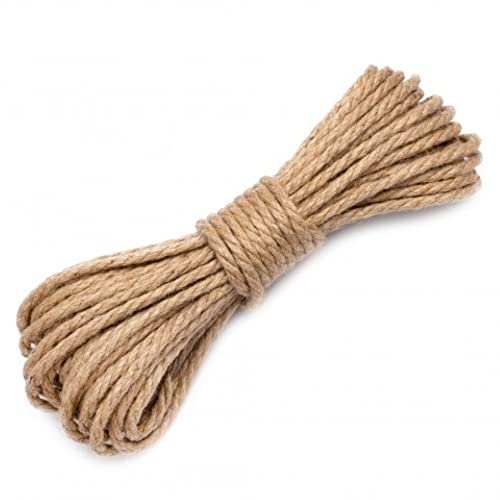 Juteseil. Jute Rope. Juteschnur. Dekokordel. Jutekordel. Schnur aus Jute 6mm / 30m von Generic